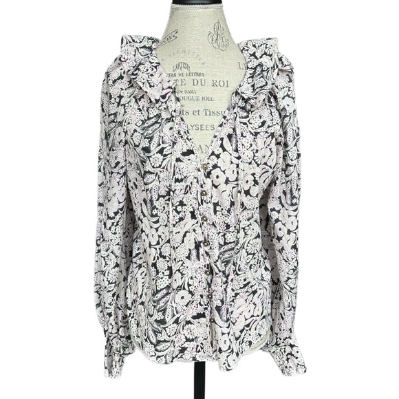 Anthropologie Peasant Blouse, Sz Med - Picture 3 of 10